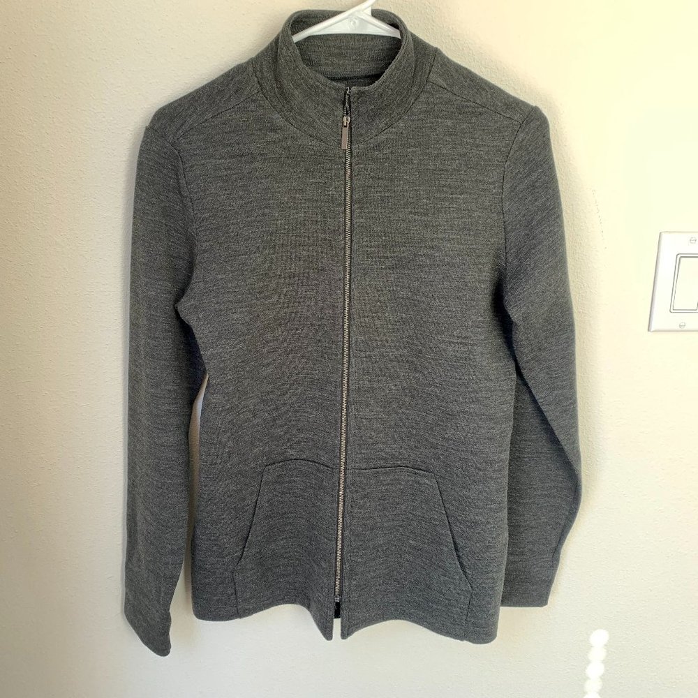 Calvin Klein Women's Zip-up Jacket Sweater Wool M